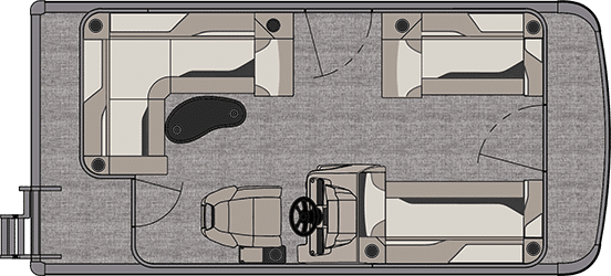 aerial view of boat design