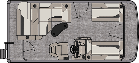 aerial view of boat design
